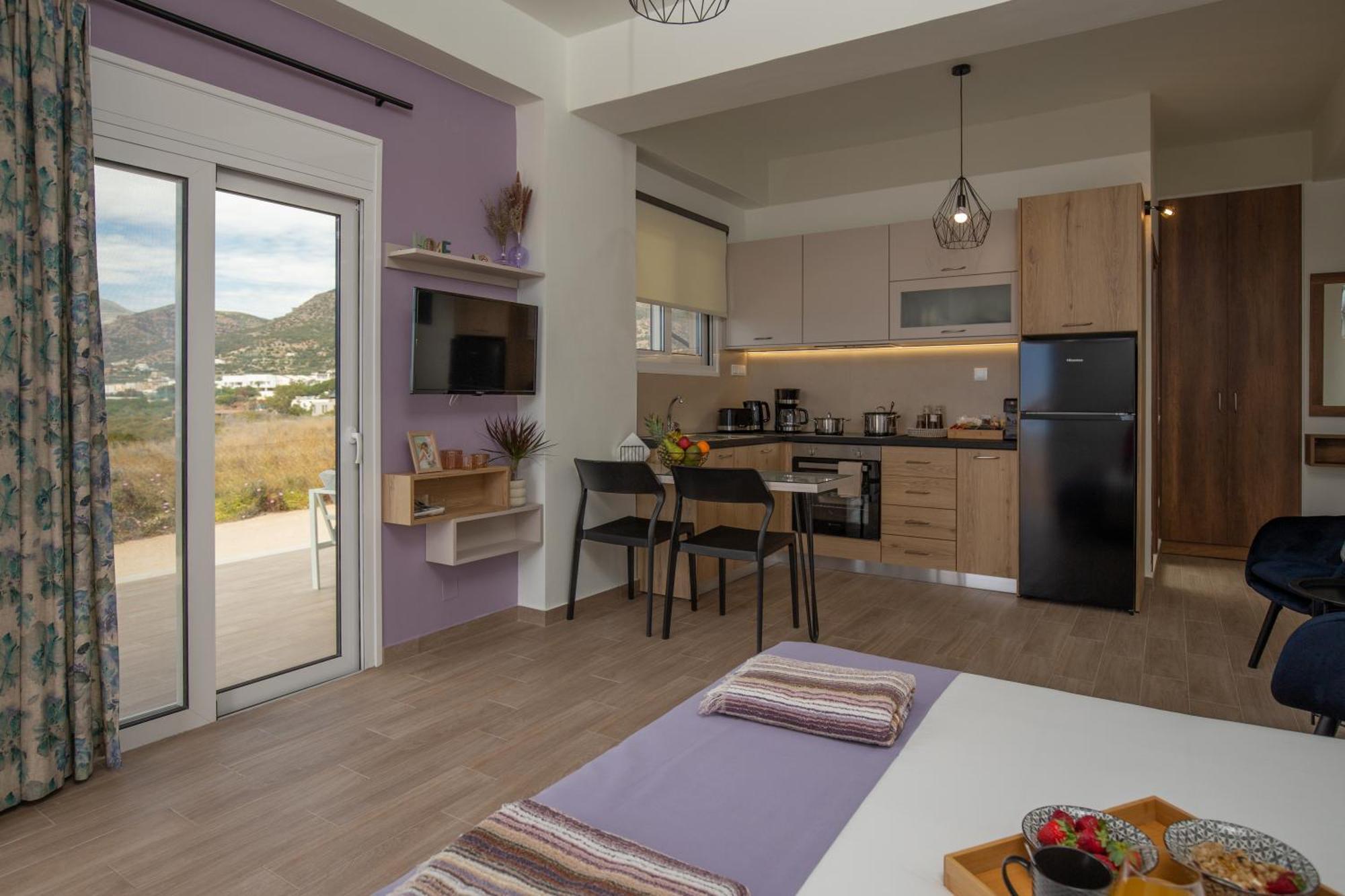 Studio Athena With Panoramic View Of Makrygialos Pilalímata Zewnętrze zdjęcie